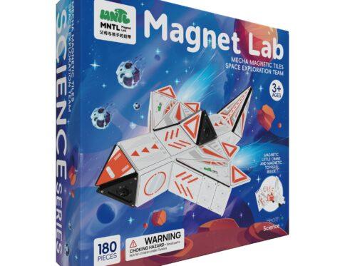 180 Pieces Mecha Magnetic Building Tiles-Space Exploration Team