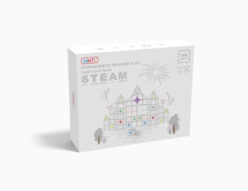 108 Pieces Star Magnetic Tiles Toy Set (Classic)