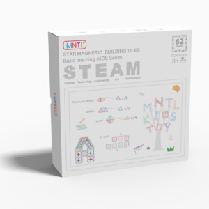 62 Pieces Star Magnet Tile Toy Set (Classic)