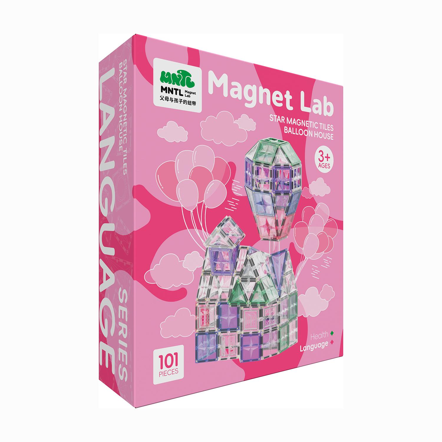 101 Pieces Star Magnet Tile Toy Set-Balloon House