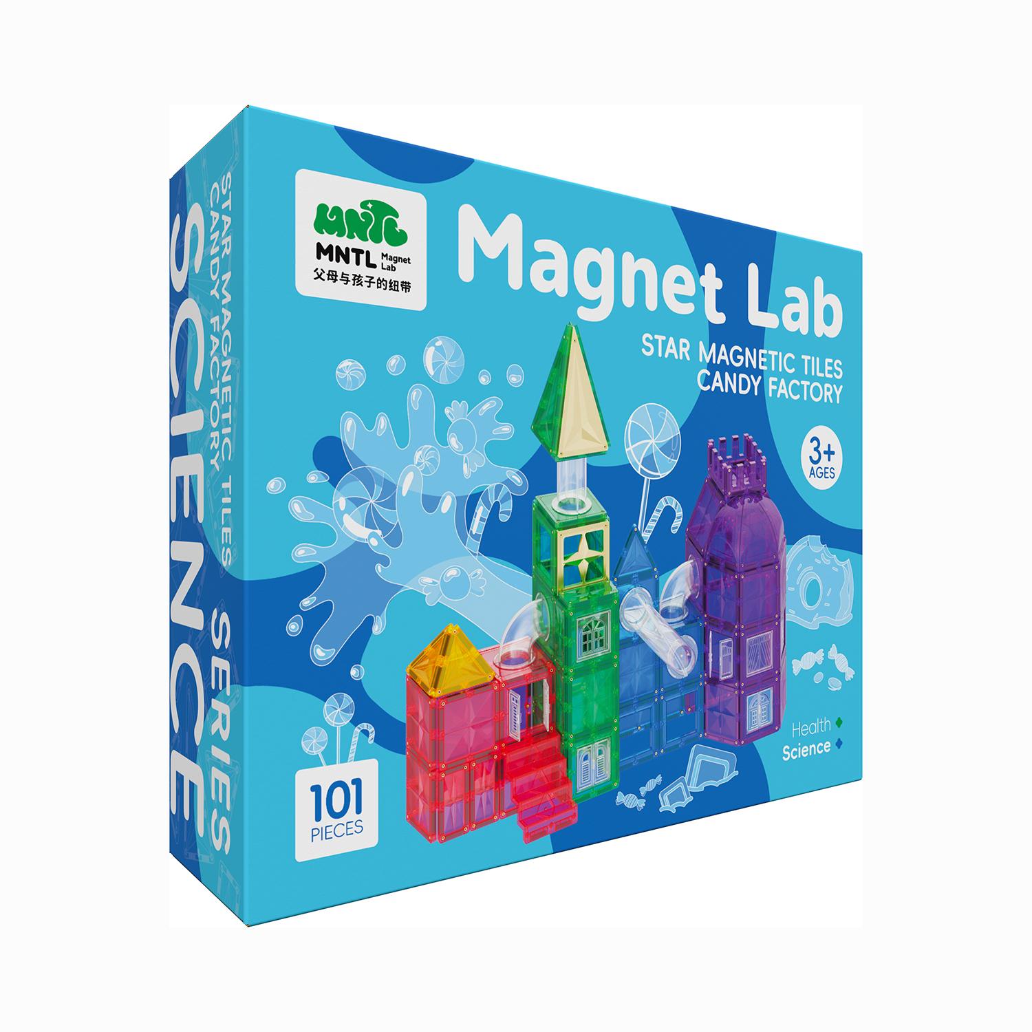101 Pieces Star Magnet Tile Toy Set-Candy Factory